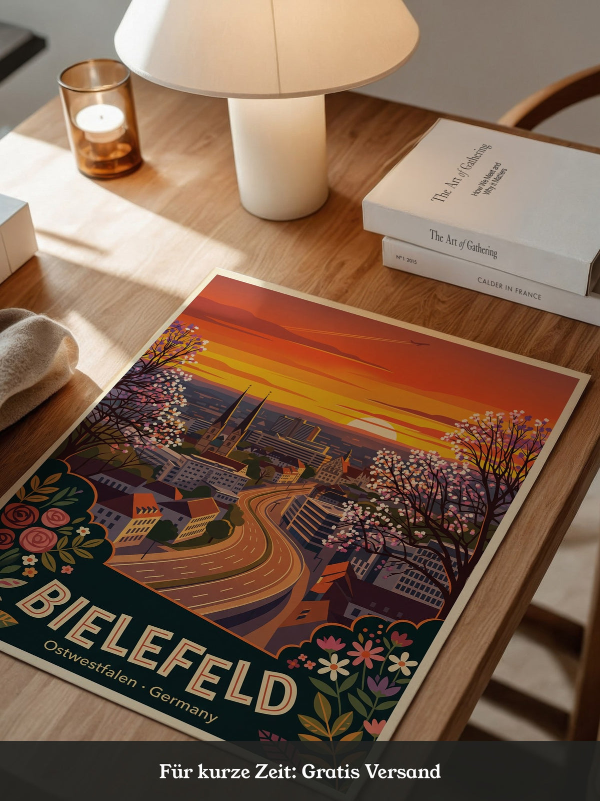 Bielefeld Sonnenuntergang Retro