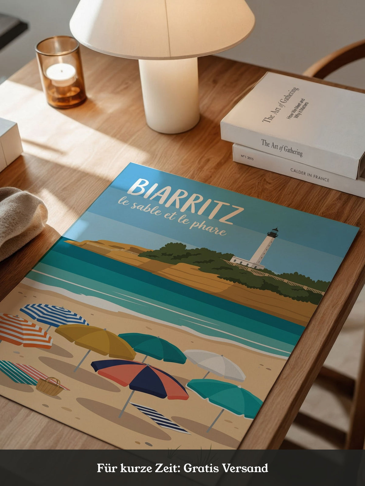 Biarritz Strand Leuchtturm