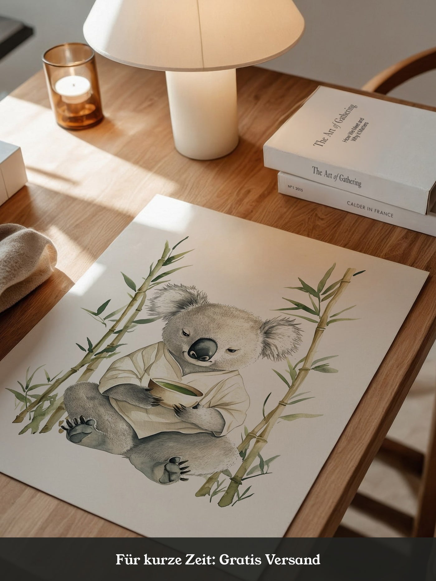 Koala Teezeremonie Aquarell