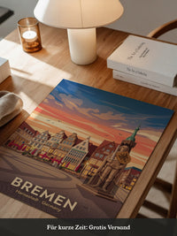 Bremen Altstadt Abendrot