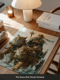 Katzen Schlitten Fantasy Stil