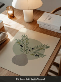 Olivenzweige Pastell Vase