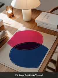 Pink Blau Überlappung Geometrie