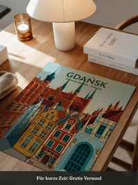 Gdańsk Architektur Farbenspiel