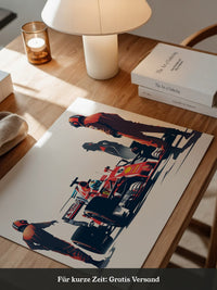 Formel 1 Boxenstopp Retro-Stil