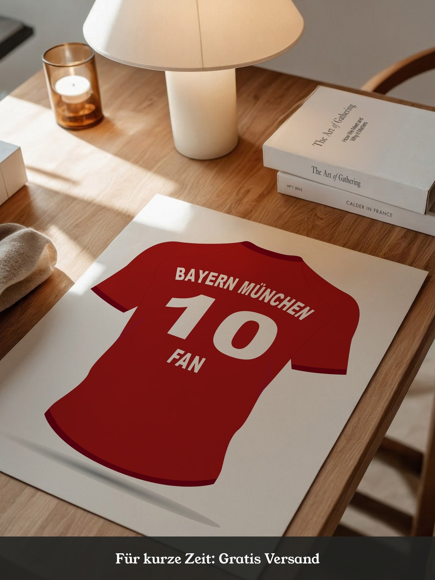 Bayern Trikot Rot Rückansicht