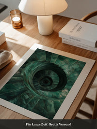 Spiraltreppe aus Jadeperspektive