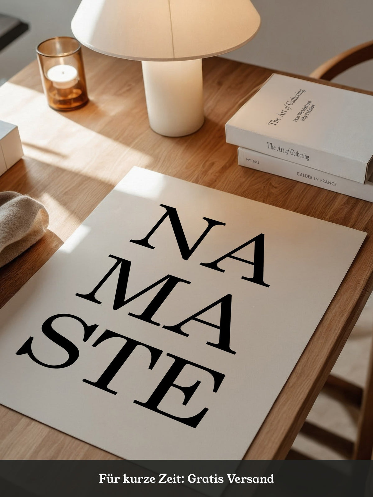 Namaste Schrift minimalistisch