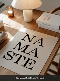 Namaste Schrift minimalistisch