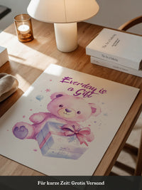 Rosa Teddy Pastell Geschenk