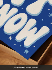 Winterliche Schneebotschaft