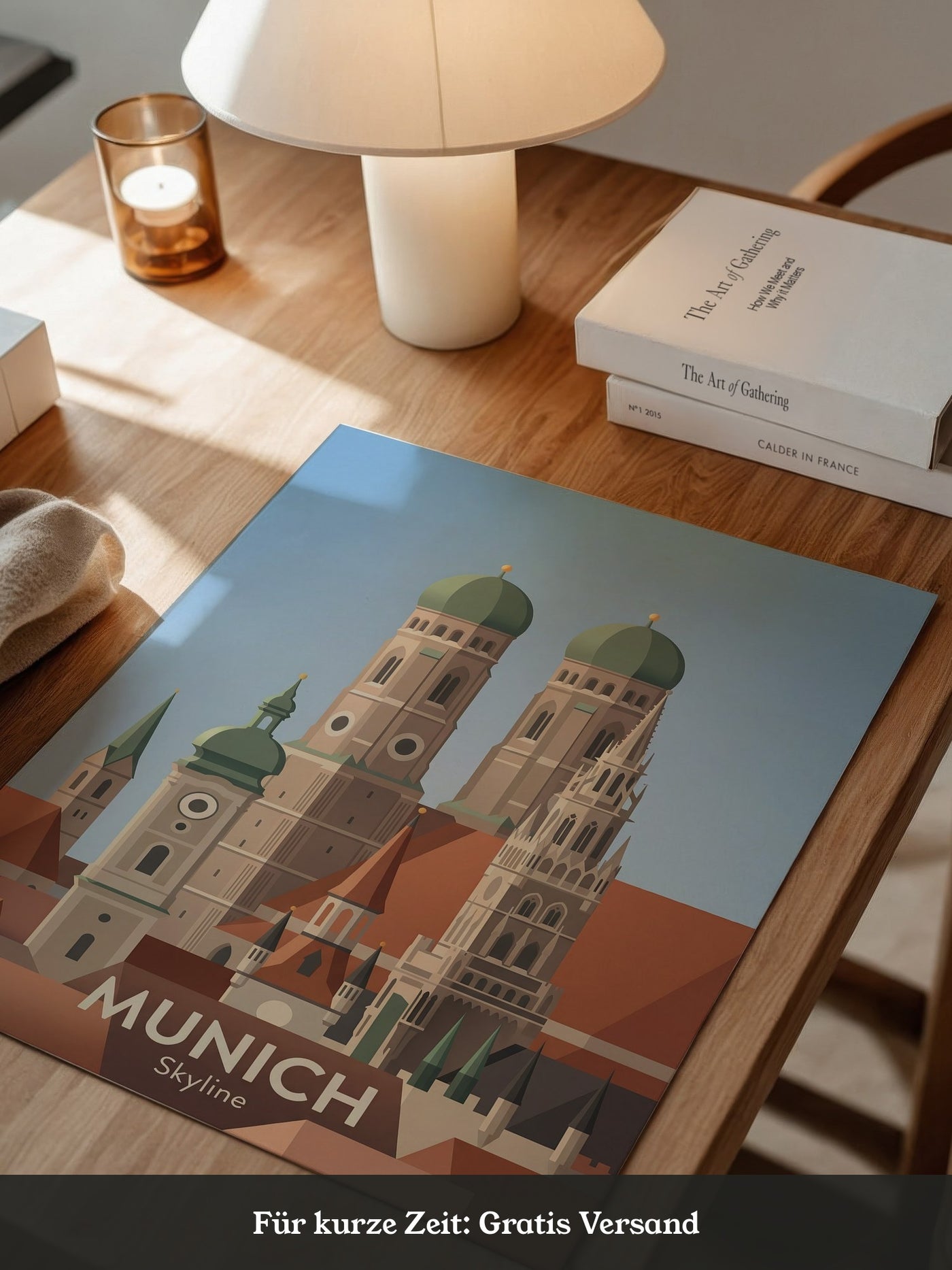 München Skyline Pastellfarben