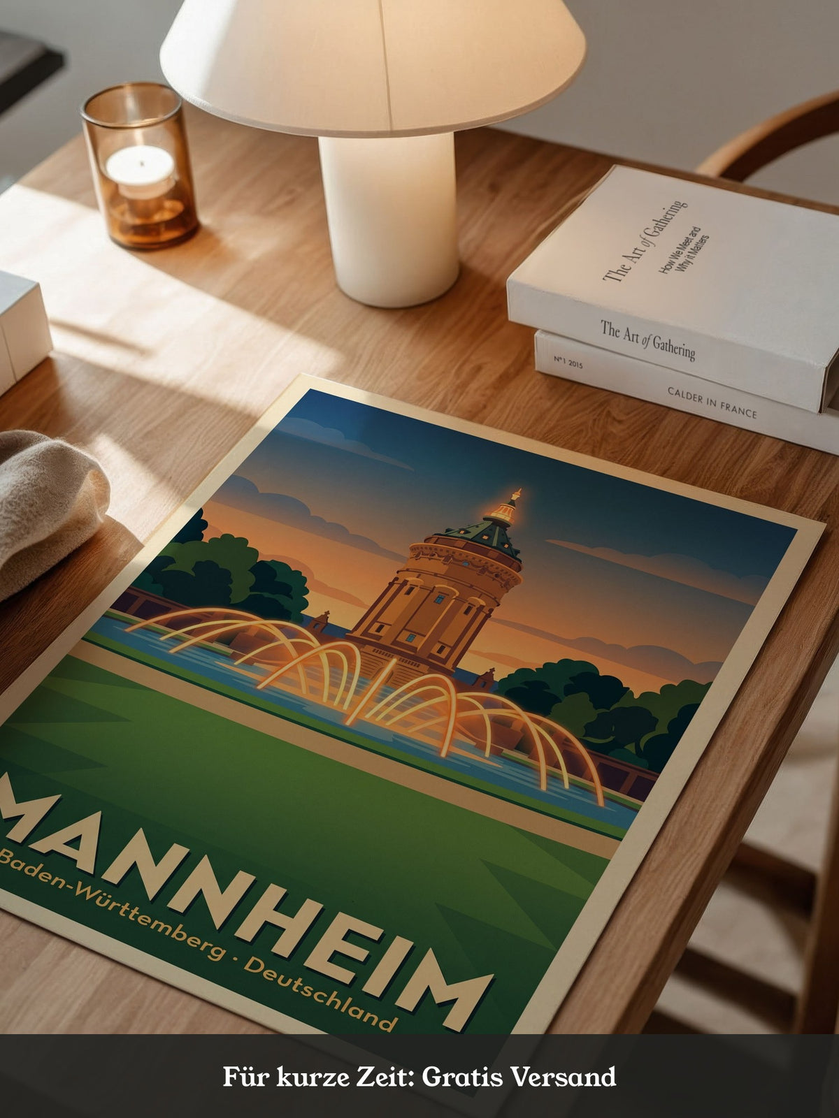 Mannheim Wasserturm Retro
