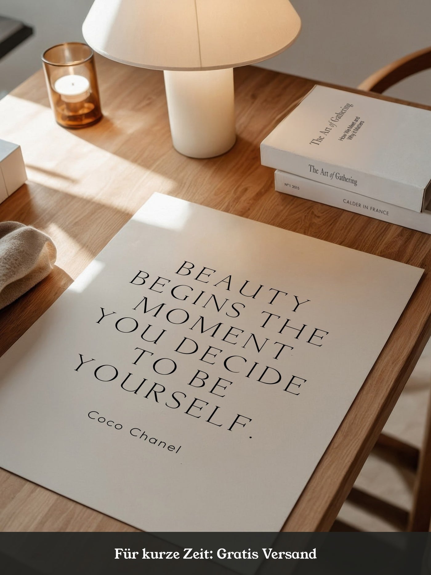 Zitat Coco Chanel Schlicht
