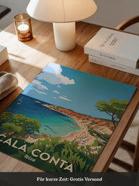 Ibiza Strand Farbenfroher Ausblick