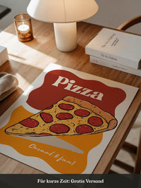 Pizza Stück Pop-Art