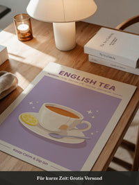 Englischer Tee lila Glanz