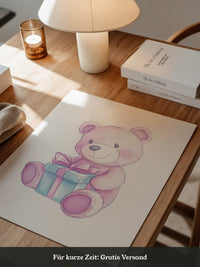 Teddybär Geschenk Pastellfarben