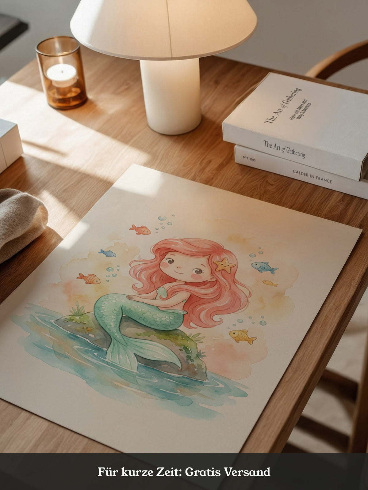 Kleine Meerjungfrau Aquarellfarben
