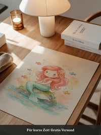 Kleine Meerjungfrau Aquarellfarben