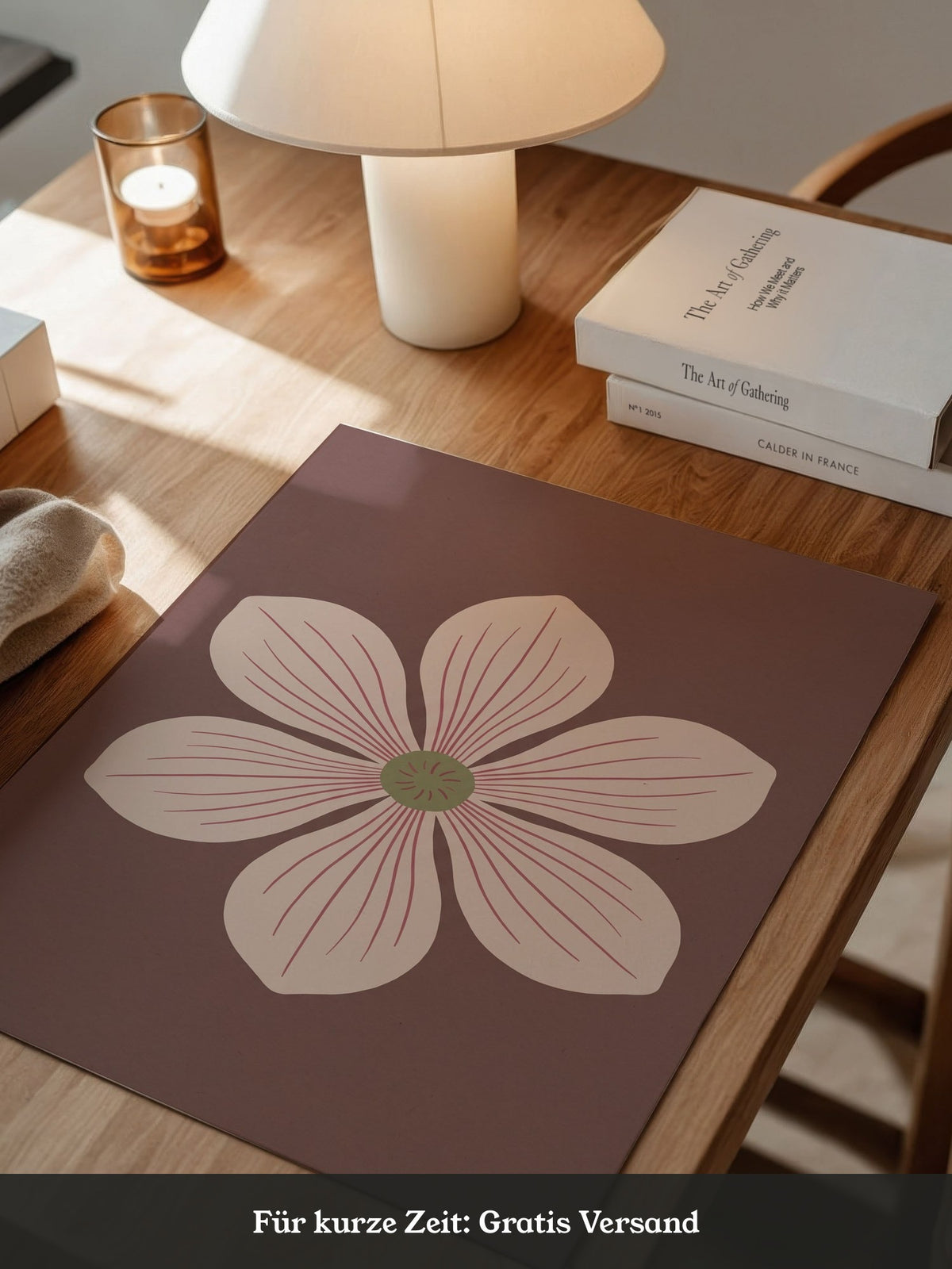 Blume Rosa Minimalistisch