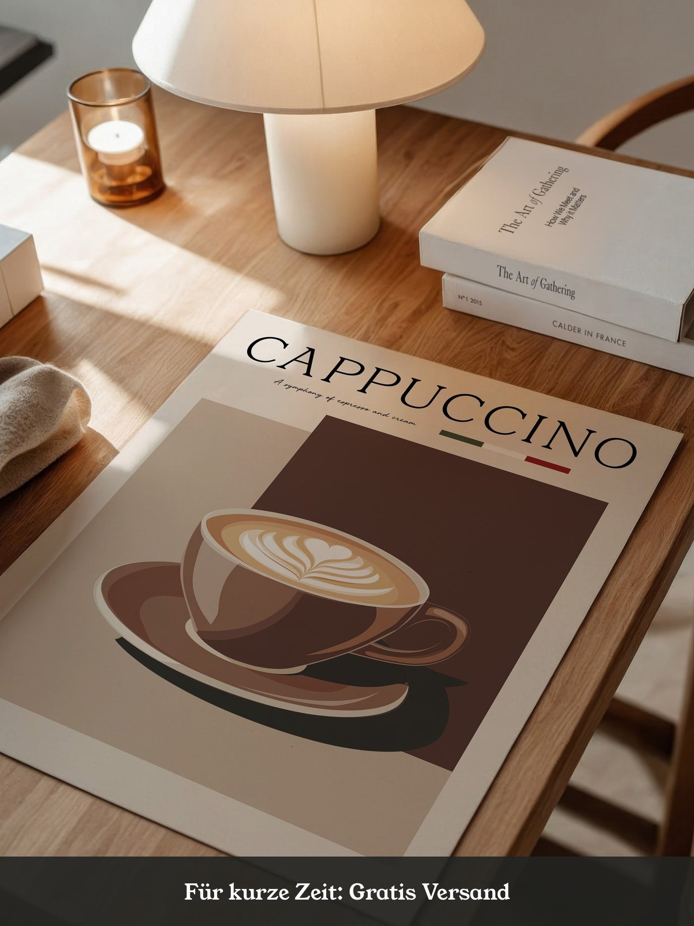 Cappuccino Tasse Retro Look