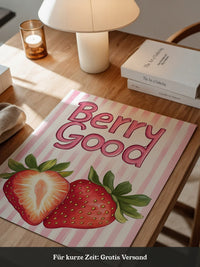 Erdbeeren Pastell Streifen