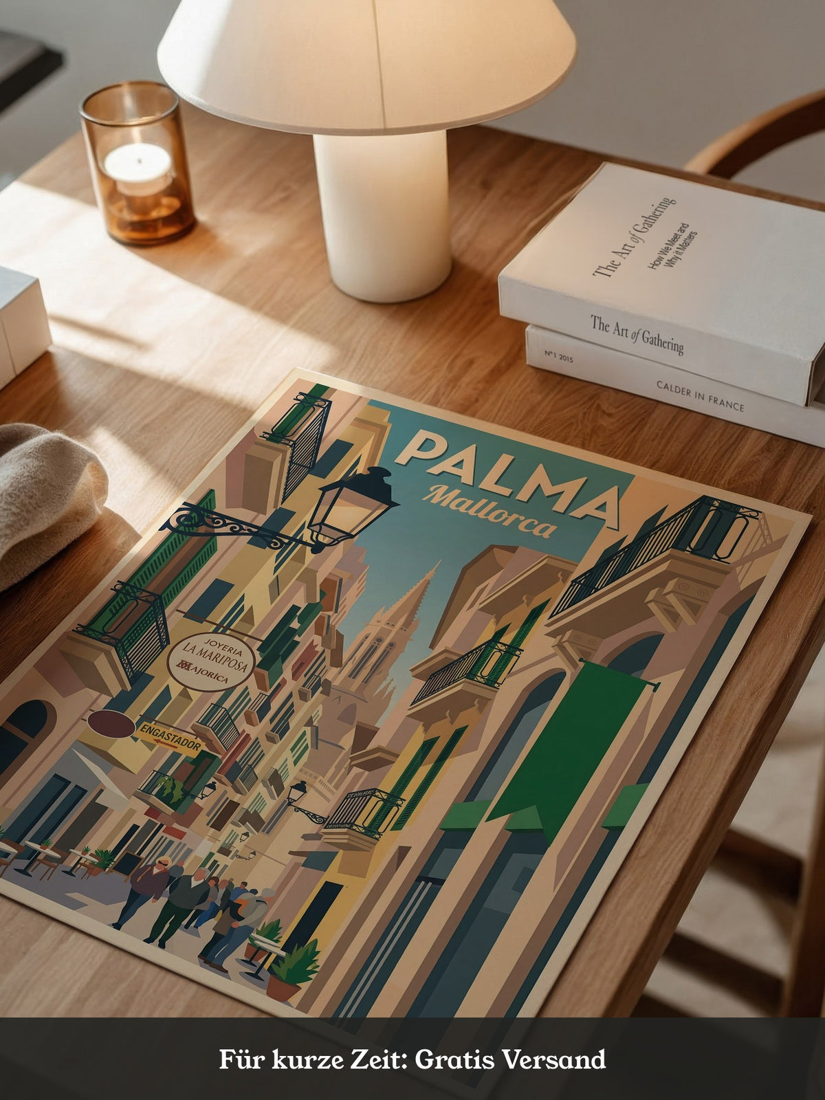Palmas Gasse Retro Atmosphäre