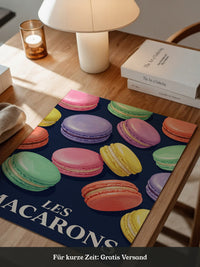 Bunte Macarons Aquarell Stil