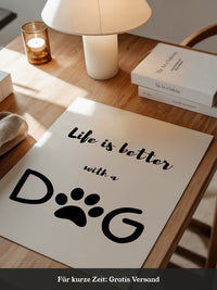 Hunde-Pfote Typografie Modern