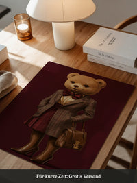 Teddy im Karomantel Retro-Chic