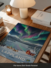 Lappland Polarlichter Winterlandschaft