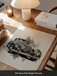 Klassischer Oldtimer Aquarellstil