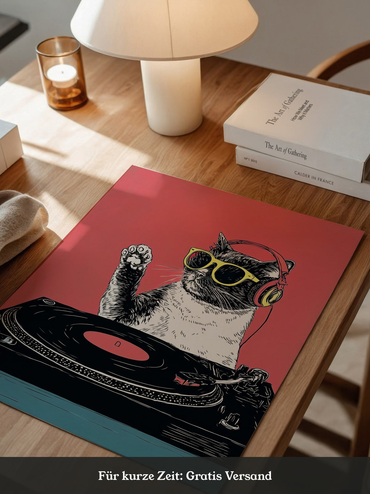 DJ Katze Popart retro