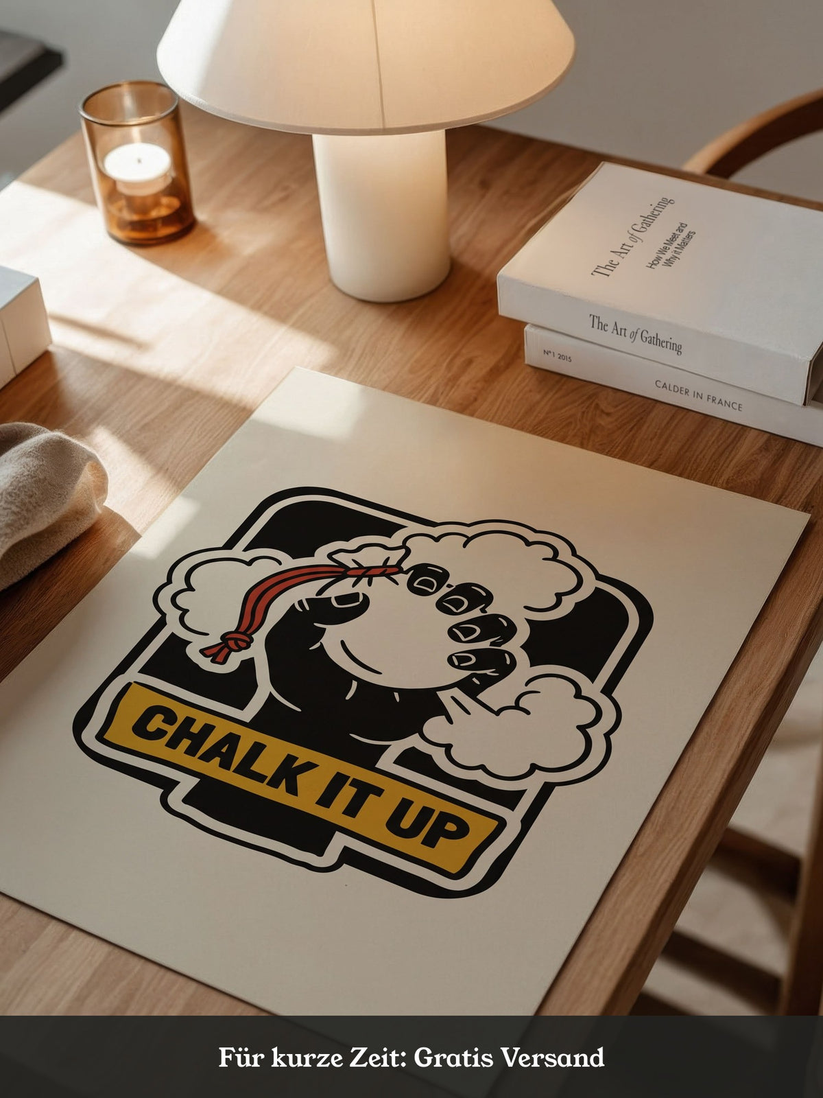 Chalk It Up Retro Illustration