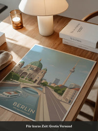 Berlin Skyline Pastell