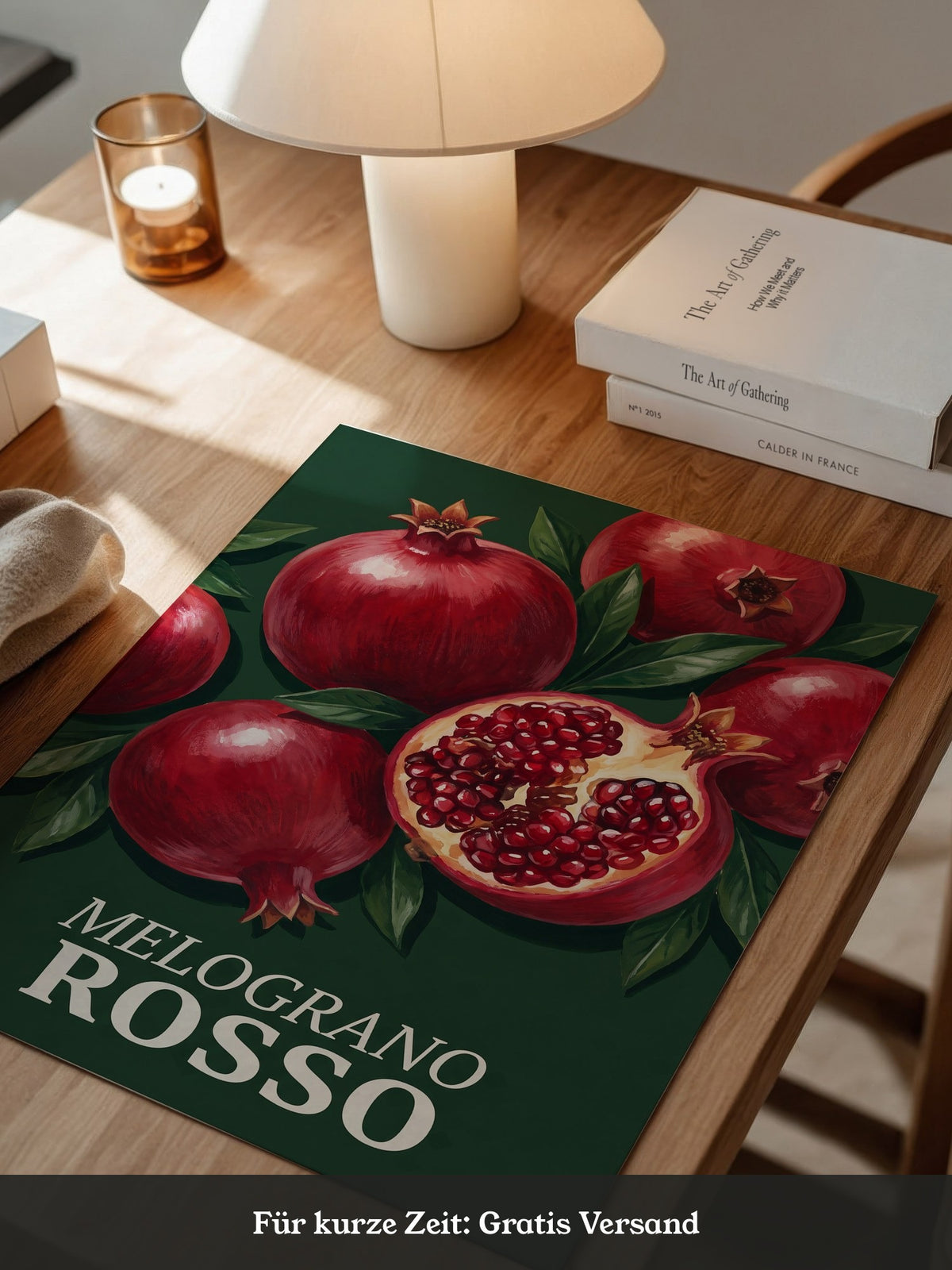 Granatapfel Rotkunstwerk