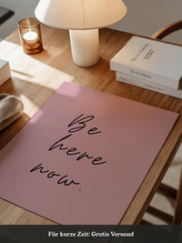 Schriftzug Rosa Minimalistisch
