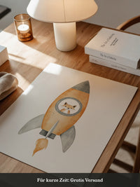 Fuchs Rakete Aquarell