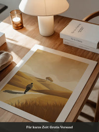 Wanderer in goldener Stille