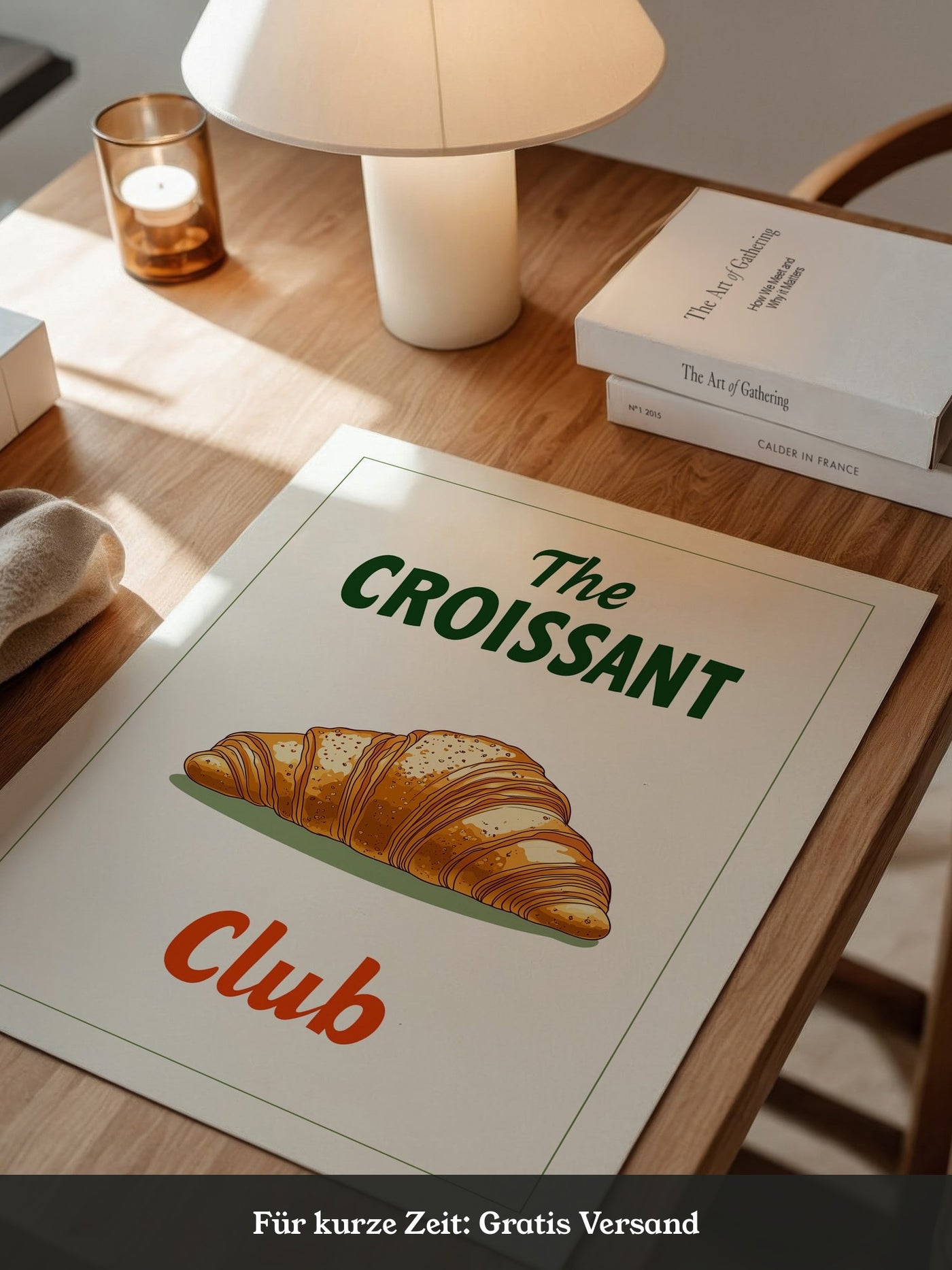 Croissant rustikal Grafik
