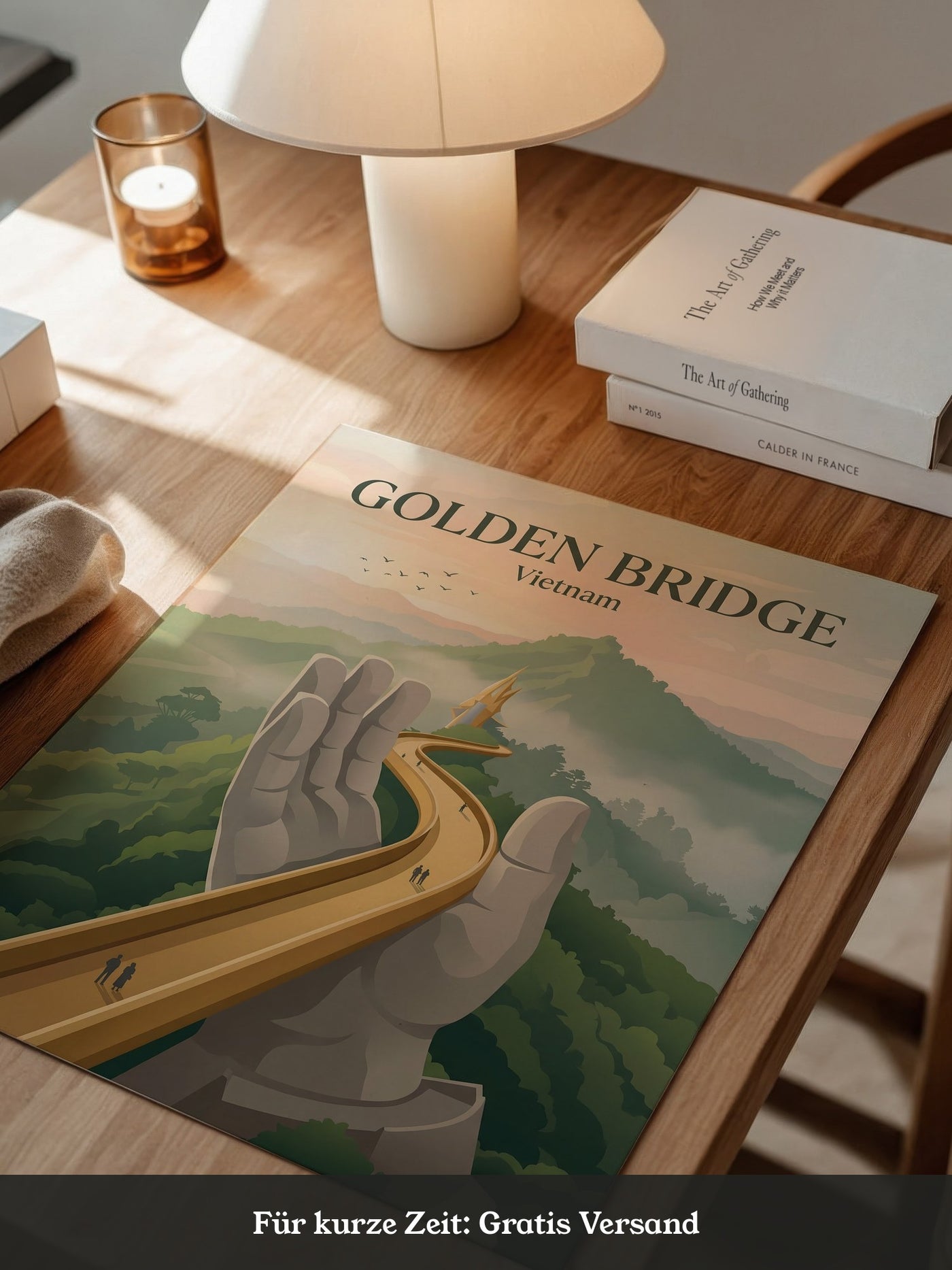 Goldene Brücke Vietnam Mystisch