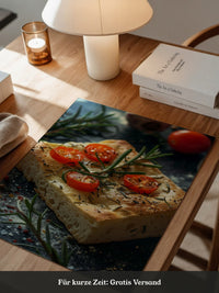 Focaccia Tomaten Rosmarin Rustikal
