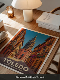 Toledo Stadtgasse Pastellfarben
