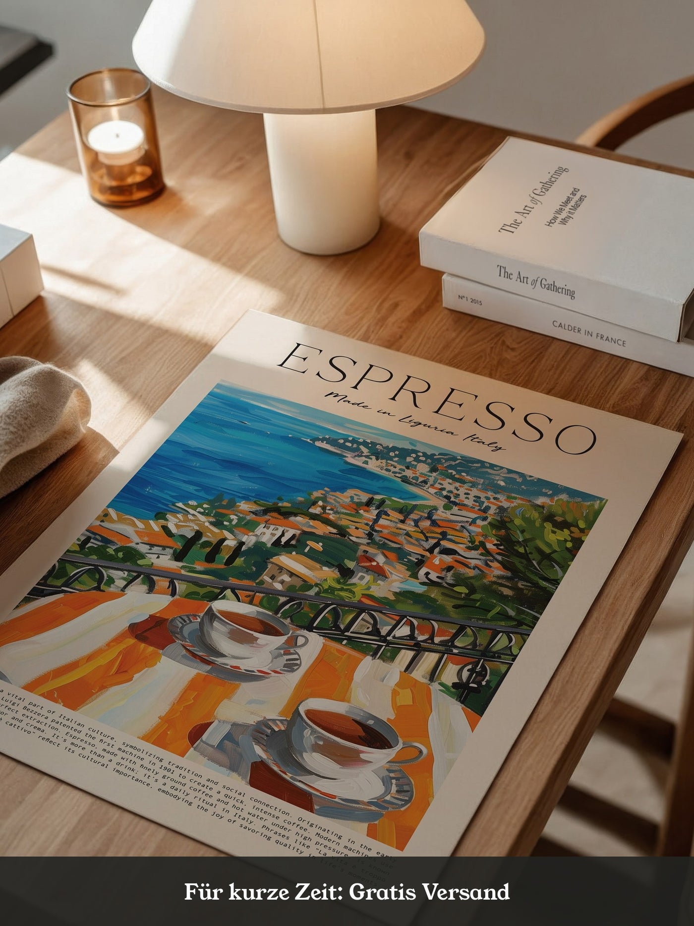Espresso Meerblick Malerei
