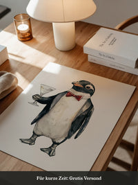 Pinguin Anzug Cocktailszene