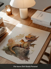 Niedlicher Drache Aquarell
