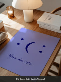Smileys Blau lila Dualität