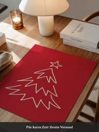 Weihnachtsbaum Rot Minimalistisch