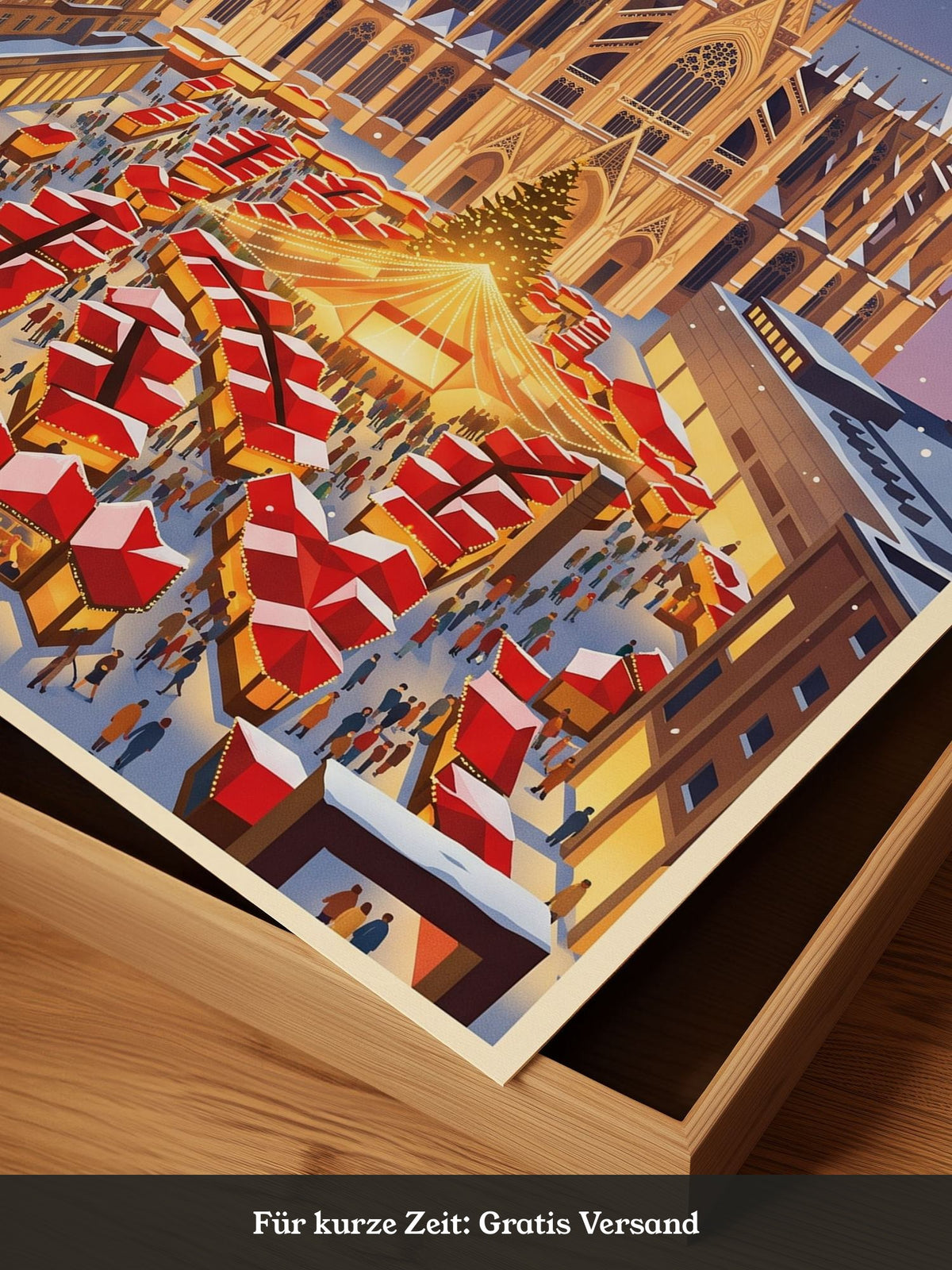 Weihnachtsmarkt Nachtansicht